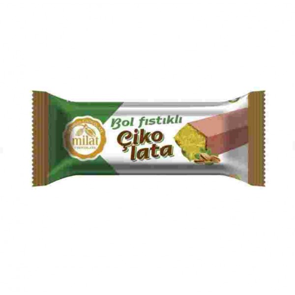 MİLAT ANTEP FISTIK DOLGULU SÜTLÜ ÇİKOLATA 25 GR MİLAT ANTEP FISTIK DOLGULU SÜTLÜ ÇİKOLATA 25 GR